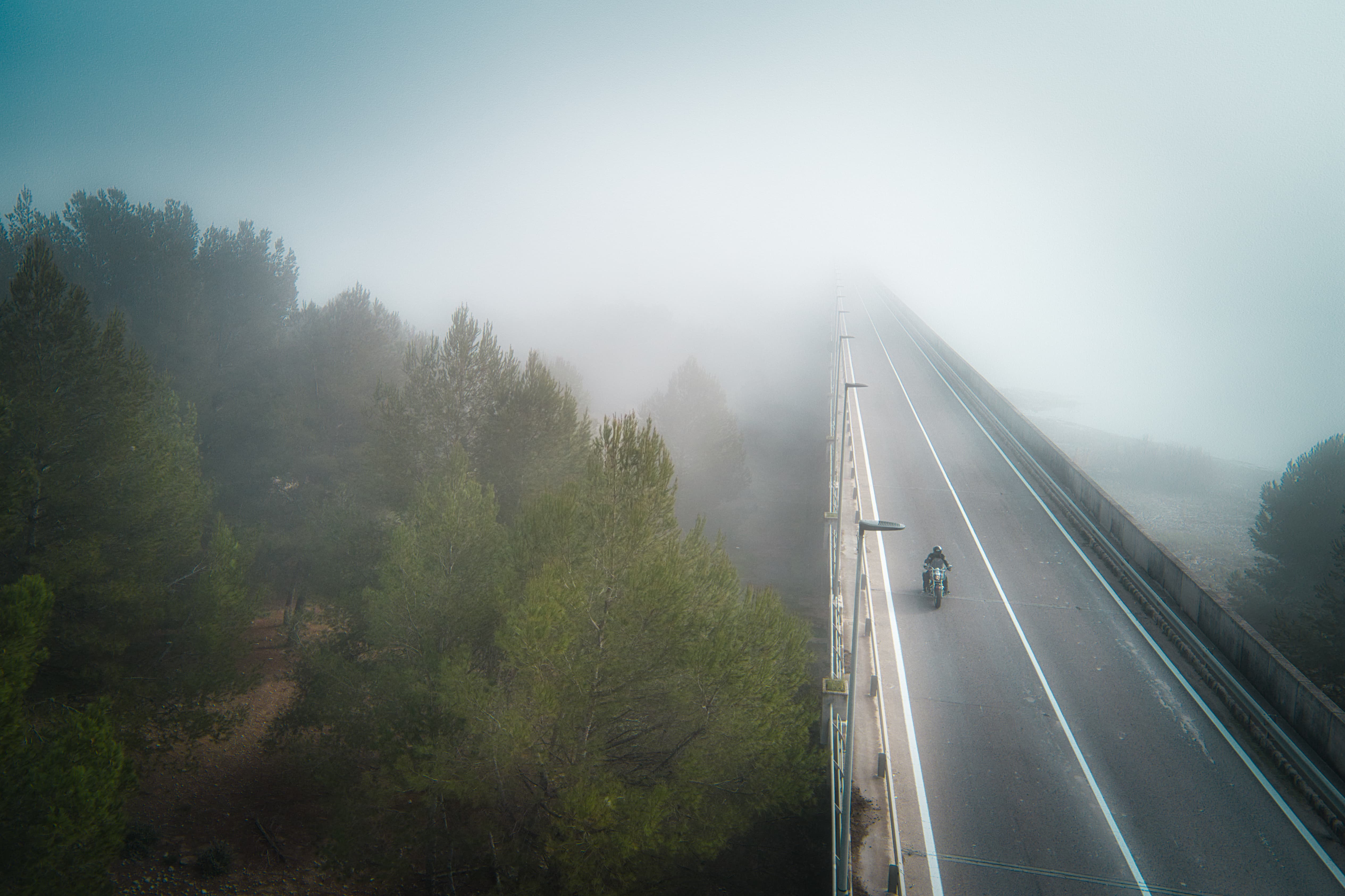 Bridge in fog